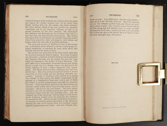 1892 Nevermore by Rolf Boldrewood 1st Edition Antique Australian Fiction Book