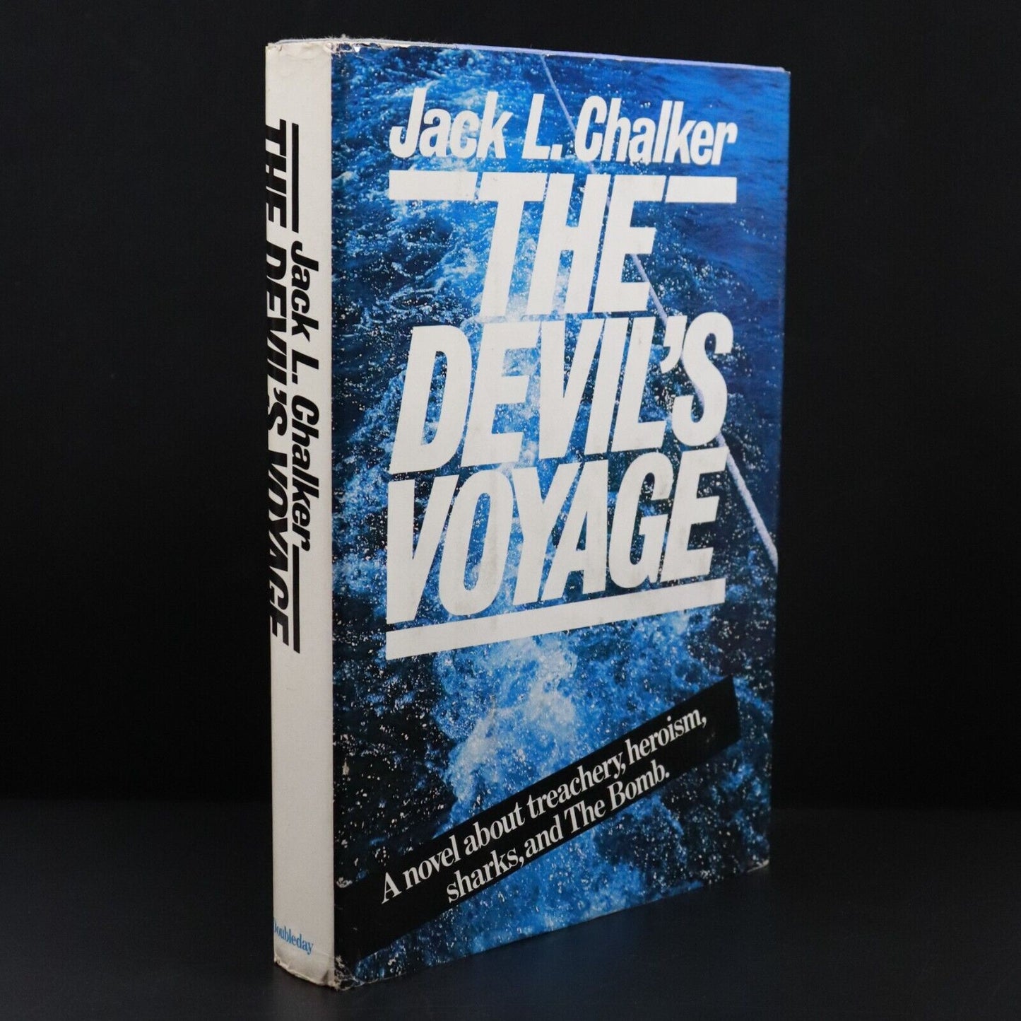 1981 The Devils Voyage by JL Chalker Vintage Military Fiction Book 1st Ed SIGNED