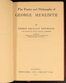 1912 The Poetry & Philosophy Of George Meredith by GM Trevelyan Antique Book-5