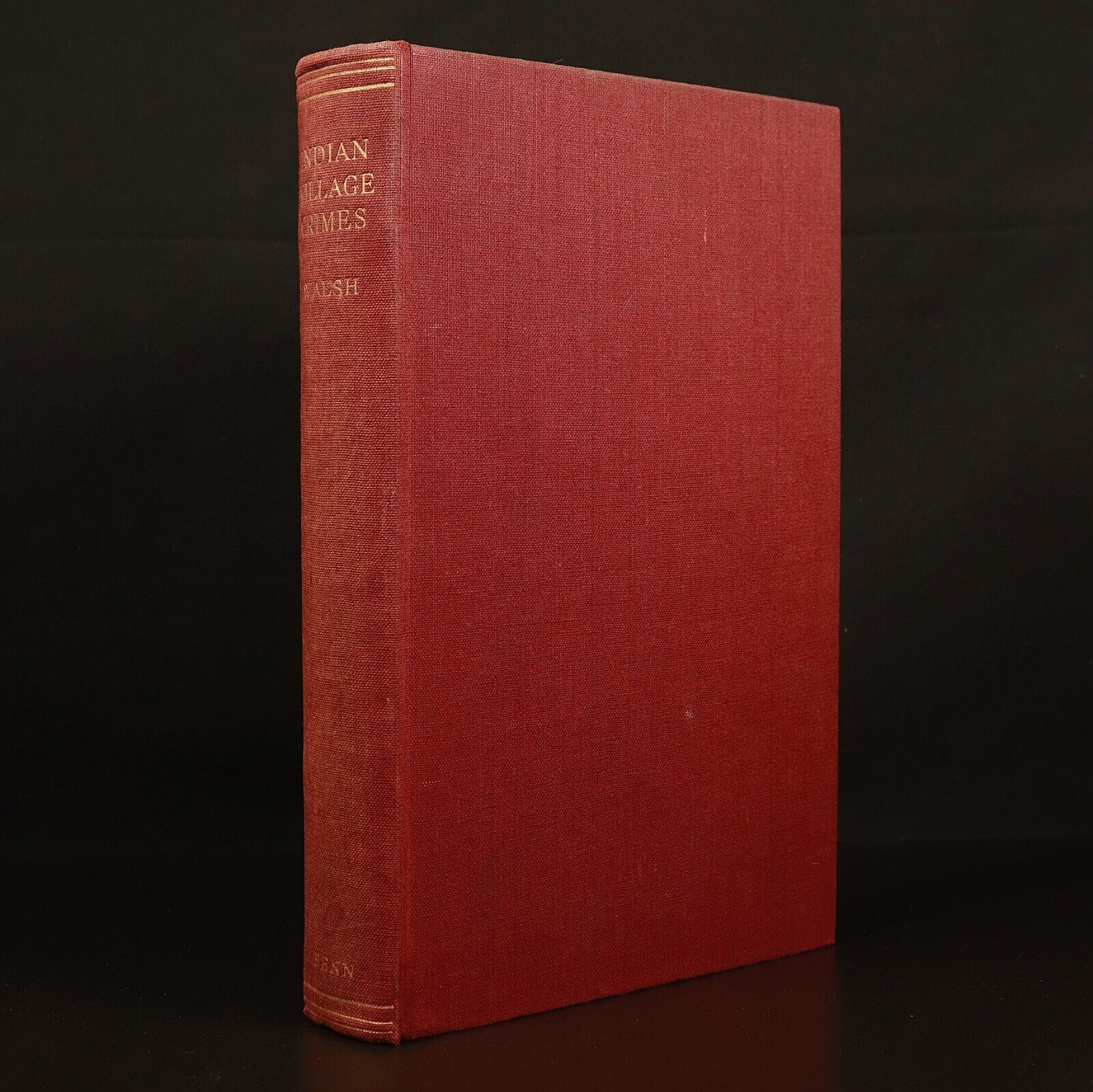 1929 Indian Village Crimes by Cecil Walsh Antique Crime History Book 1st Edition