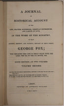 1836 2vol A Journal Of The Life Of George Fox Antiquarian British History Books-5
