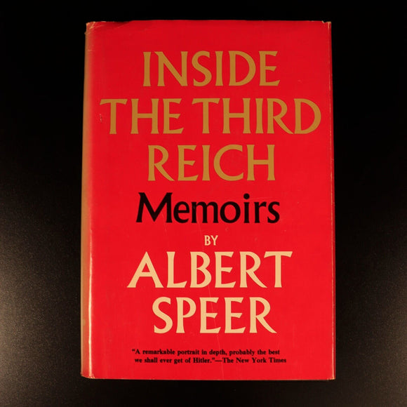 Inside The Third Reich by Albert Speer 1970 German Military History Book WW2