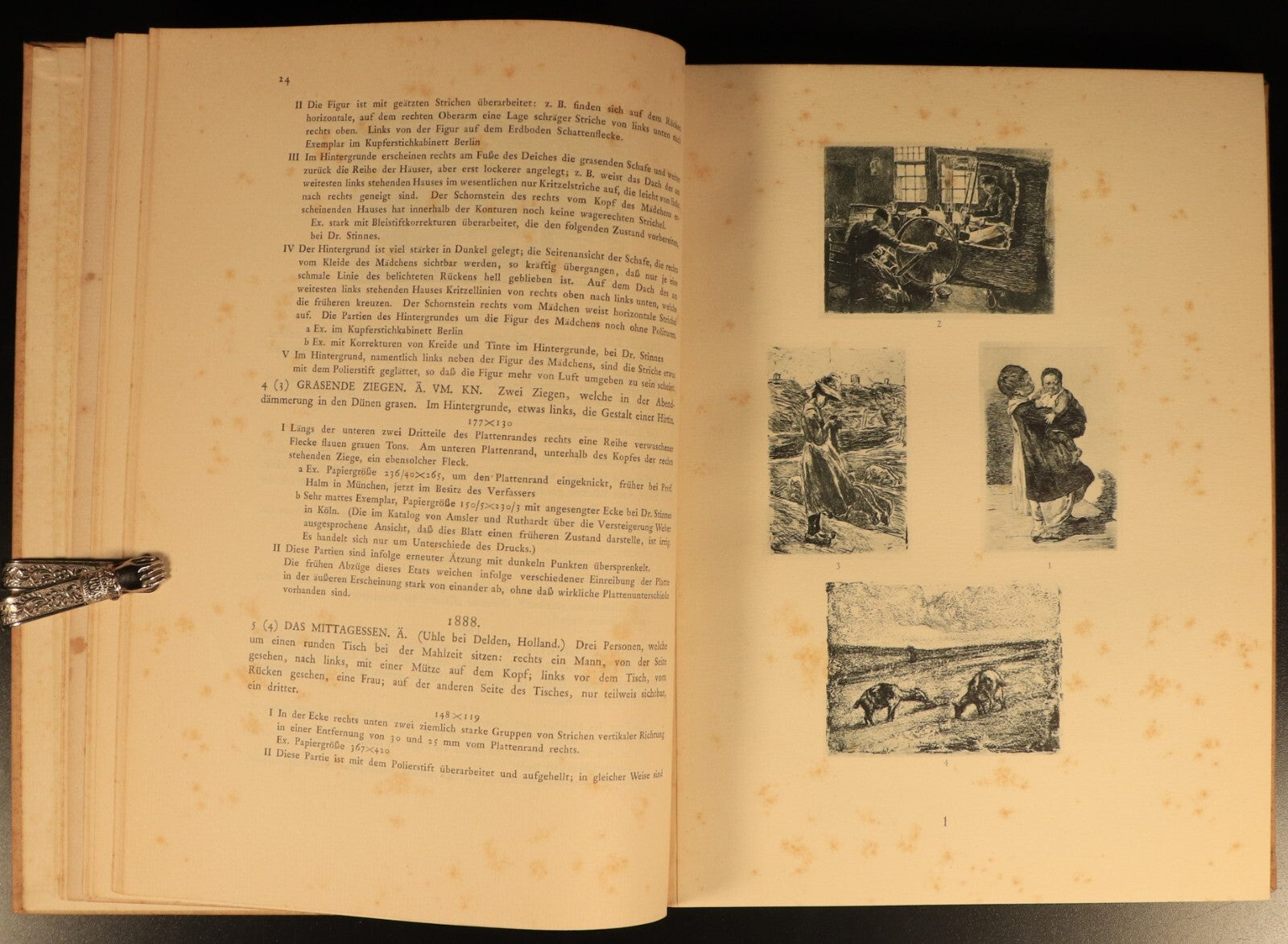 1923 Max Liebermann: Sein graphisches Werk Antique German Art Book G. Scheifler
