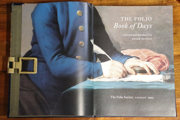 2002 The Folio Book Of Days by Roger Hudson Folio Society History Reference Book