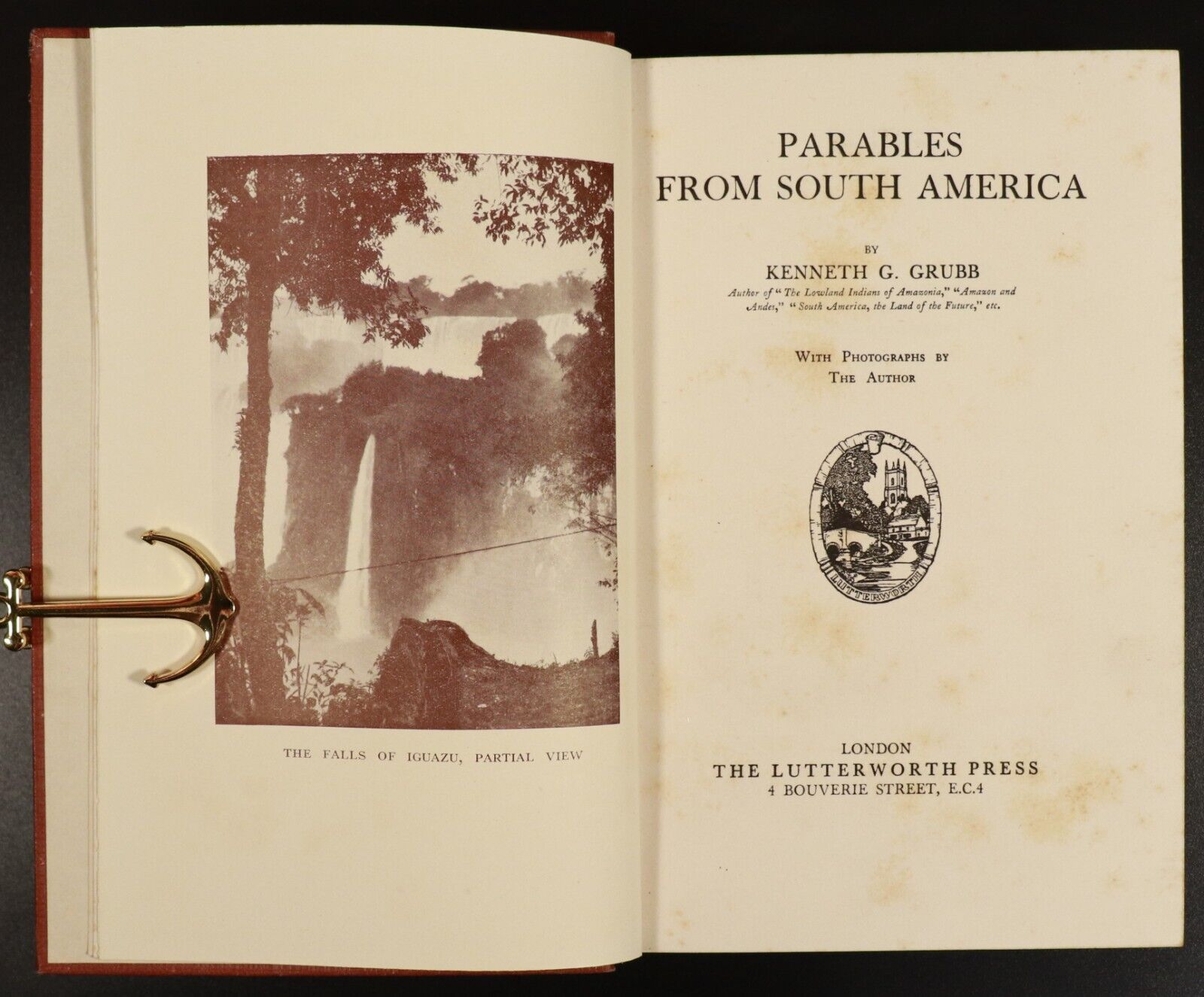 1932 Parables From South America by K.G. Grubb Antique History Book 1st Edition - 0