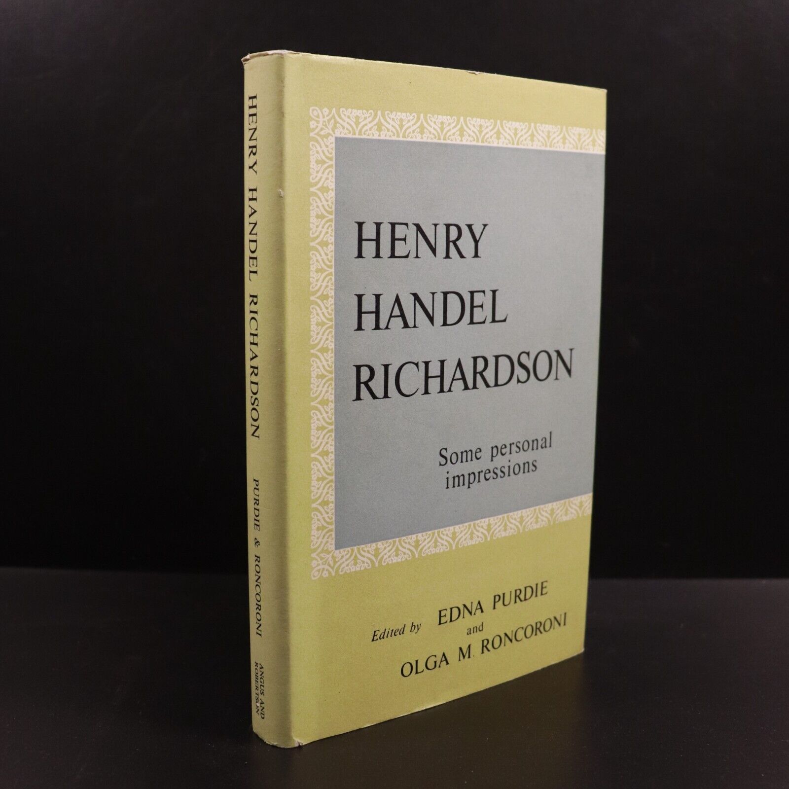 1957 Henry Handel Richardson by Edna Purdie Australian Author Biography Book