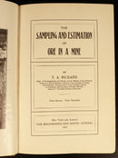 1904 Sampling Of Ore In A Mine TA Rickard Antique American Mining Reference Book-5