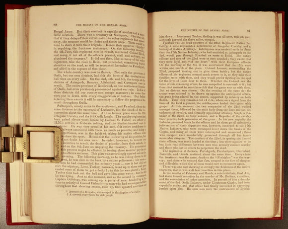 1857 The Mutiny Of The Bengal Army by GB Malleson Antique Military History Book