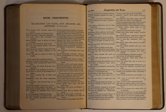 1932 The Poetical Works Of Wordsworth AntiqueEnglish Romantic Poetry Book