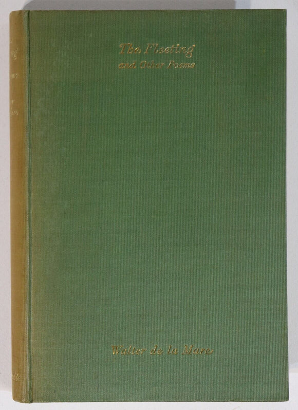 1933 The Fleeting by Walter De La Mare 1st Edition British Literature Book