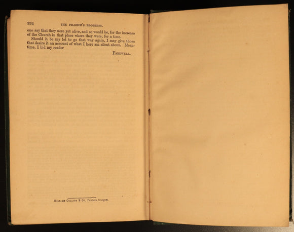 c1880 The Pilgrim's Progress by John Bunyan Antique Illustrated Christian Book