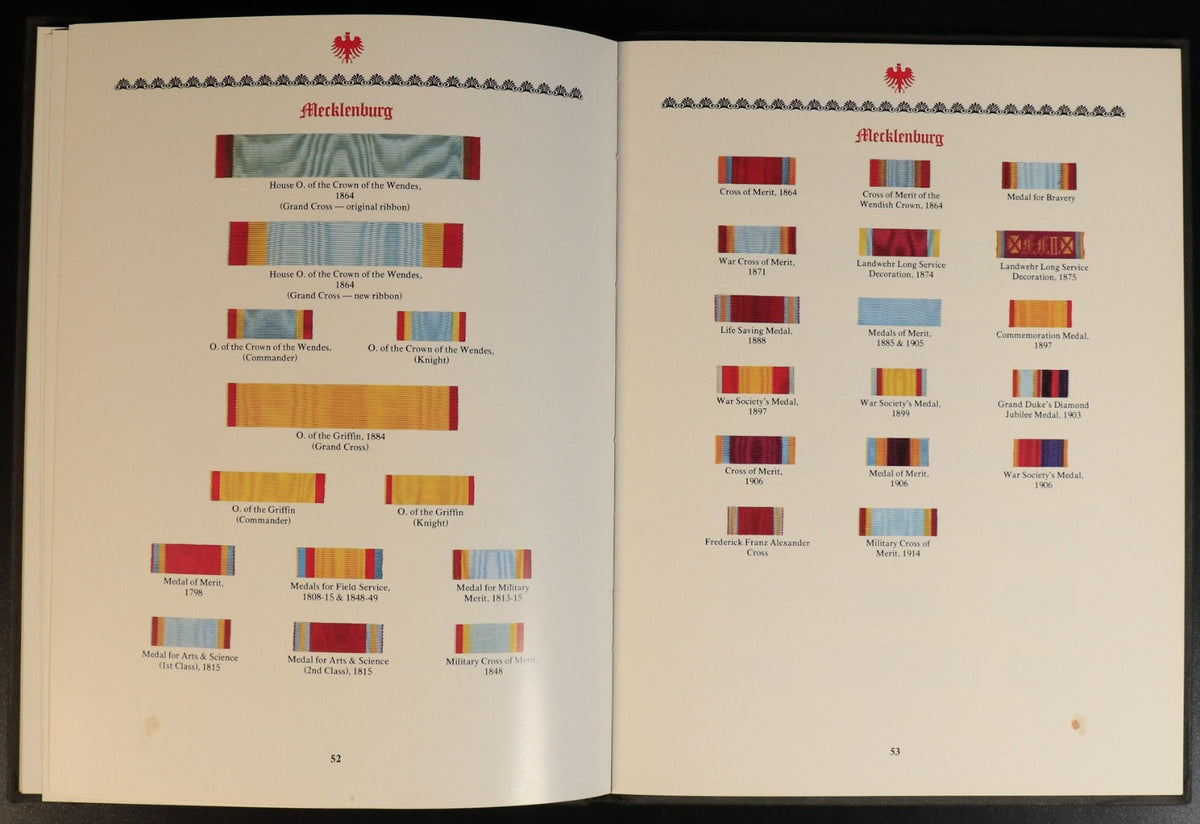 1974 Medals Ribbons Of Imperial Germany & Austria Military Reference B ...