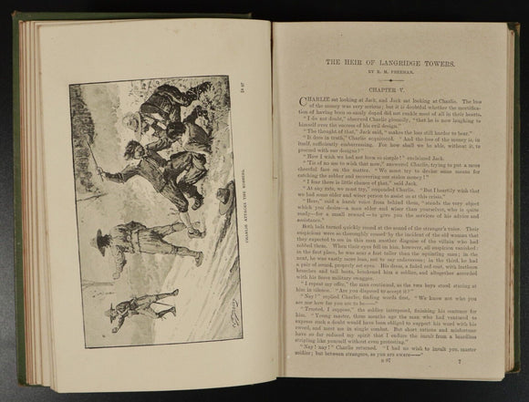 c1890 Adventures Of Two Brave Boys by G.A. Henty Antique Children's Book