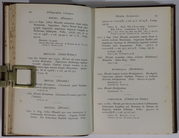 1886 Bibliographia Liturgica by W.H.I. Weale Theology Religious Reference Book