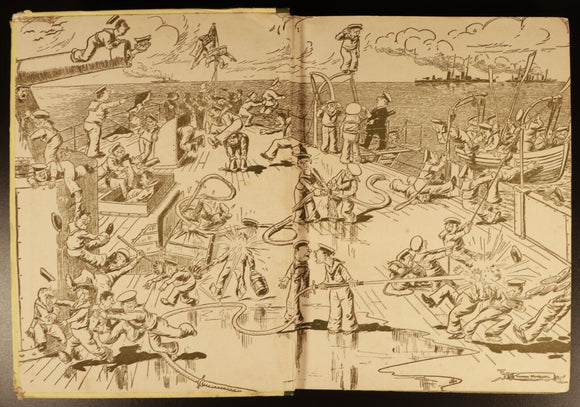 c1945 The Wonder Book Of The Navy Antique Illustrated Childrens Book H. Golding