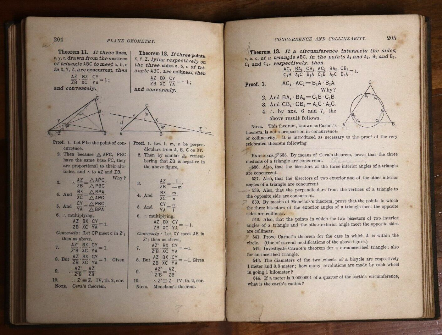 1895 Plane & Solid Geometry 1st Edition Antiquarian Mathematical Reference Book