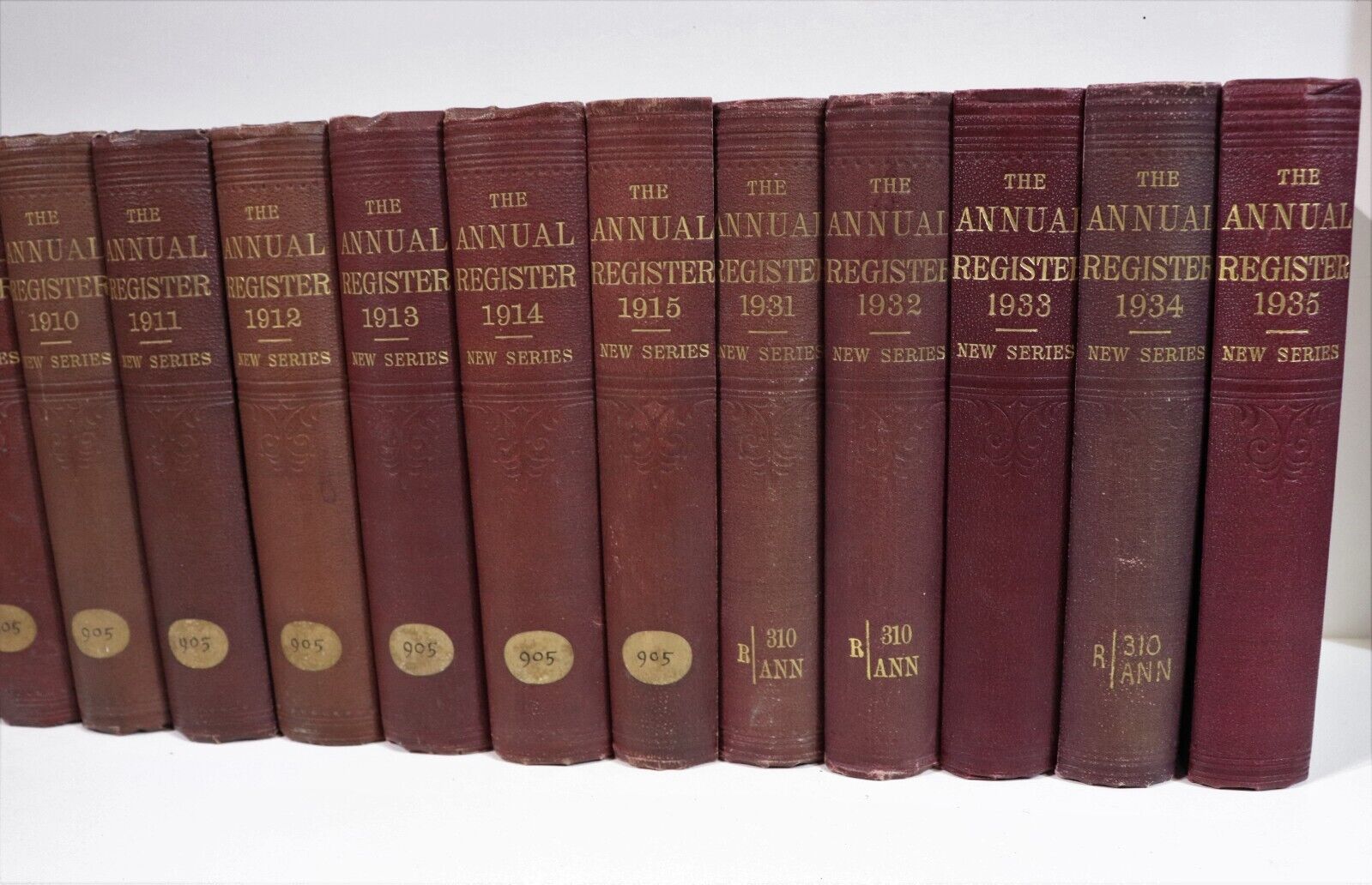 1884-1935 31vol The Annual Register Antiquarian World History Reference Books