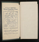 c1930 Johnston's Motoring & Touring Map Of Scotland Antique Map Travel Book-2