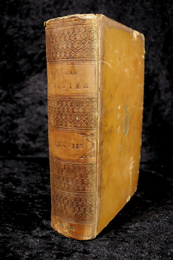 1847 The Annual Register For The Year 1846 Antiquarian Reference History Book