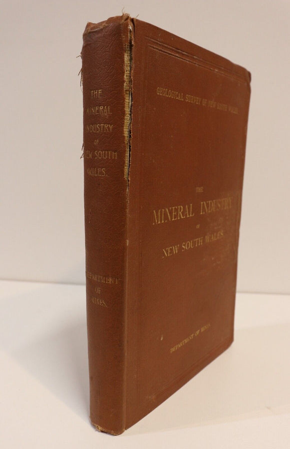 1928 The Mineral Industry Of New South Wales Australian Mining History Book