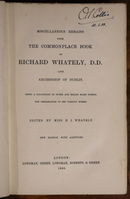 1865 The Commonplace Book Of Richard Whately Antique Irish History Book-2