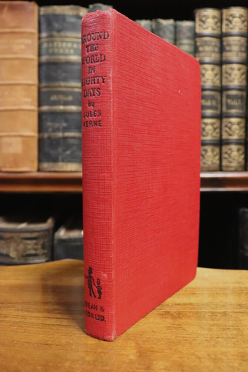 c1960 Around The World In Eighty Days by Jules Verne Vintage Fiction Book