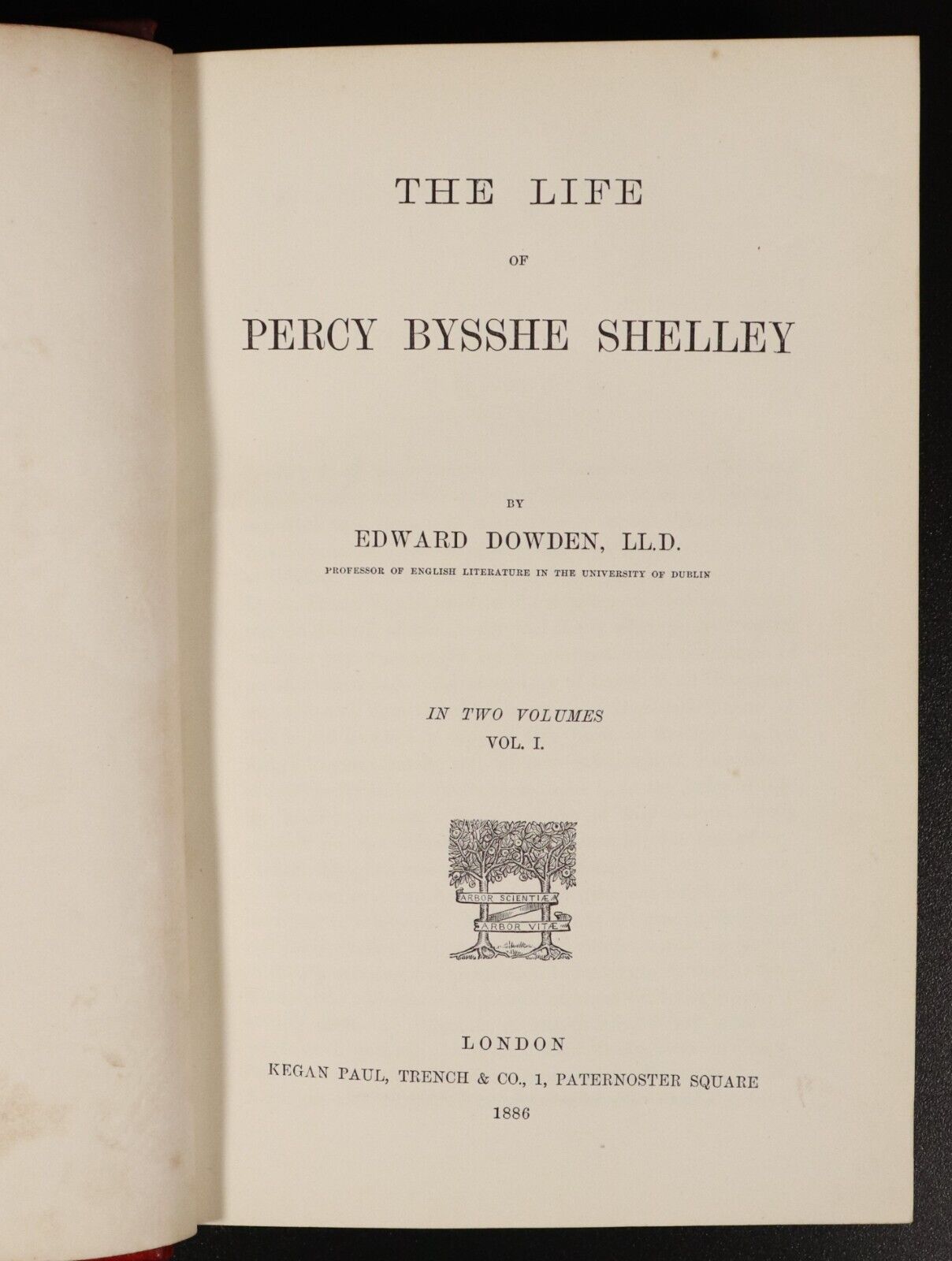 1886 2vol The Life Of Percy Bysshe Shelley by E. Dowden Antique History Book Set