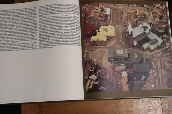 1969 Aerial View Germany Lufthansa Vintage German Photo History Book Sass Aicher