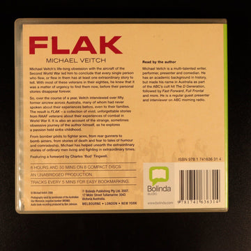 FLAK by Michael Veitch Australian Military History Book Audio CD Bolinda - 0