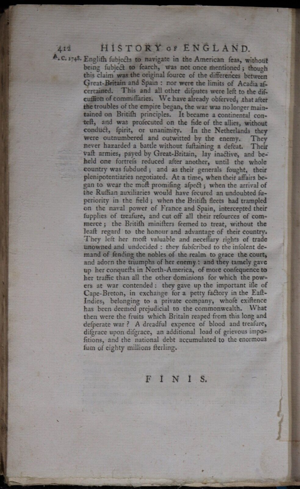 1758 7vol Complete History Of England by T. Smollett Antiquarian Book Set