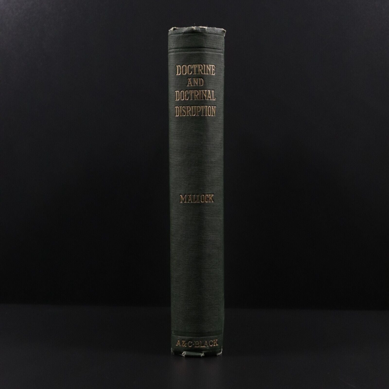 1900 Doctrine & Doctrinal Disruption by W.H. Mallock Antique Theology Book