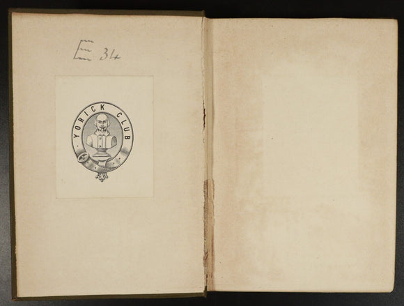 1890 Masques & Entertainments by Ben Johnson Antique British History Book