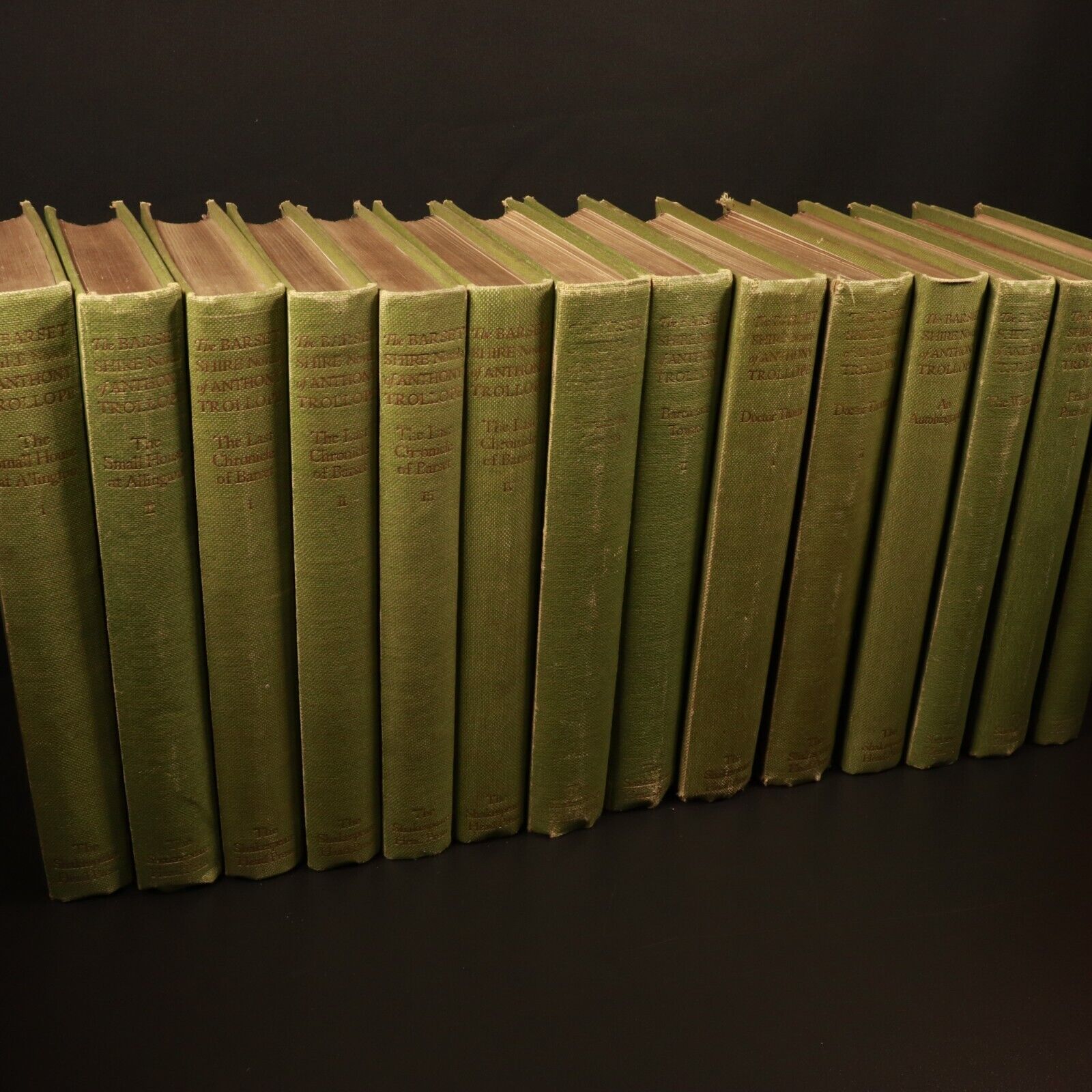 1929 14vol Shakespeare Edition Novels Of Anthony Trollope Antique Book Set