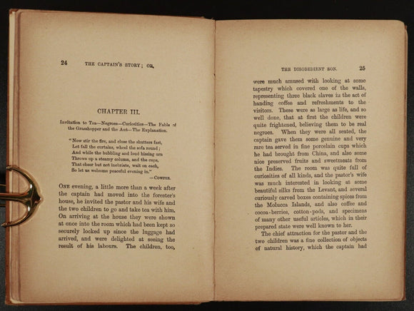 c1905 The Captain's Story or The Disobediant Son W.S Martin Antique Fiction Book