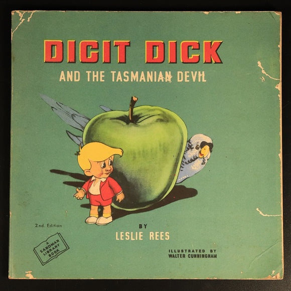 1946 Digit Dick & Tasmanian Devil Antique Australian Childrens Book 2nd Edition