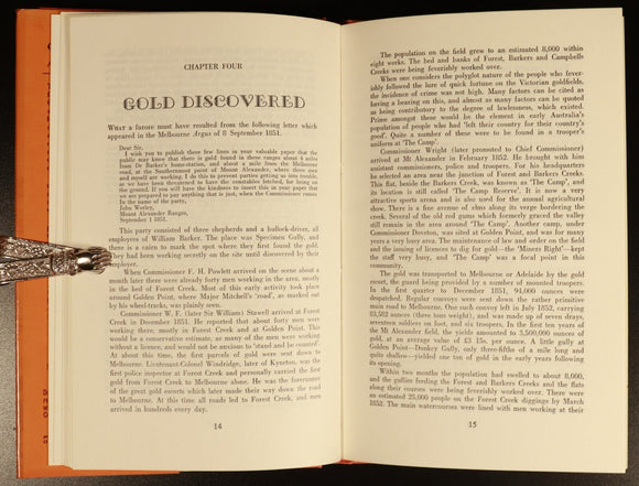 1972 Castlemaine A Golden Harvest Australian History Book by Raymond Bradfield