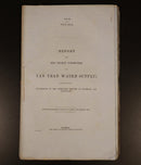 1860 Yan Yean Water Supply Colony Of Victoria Government Report History Book-1