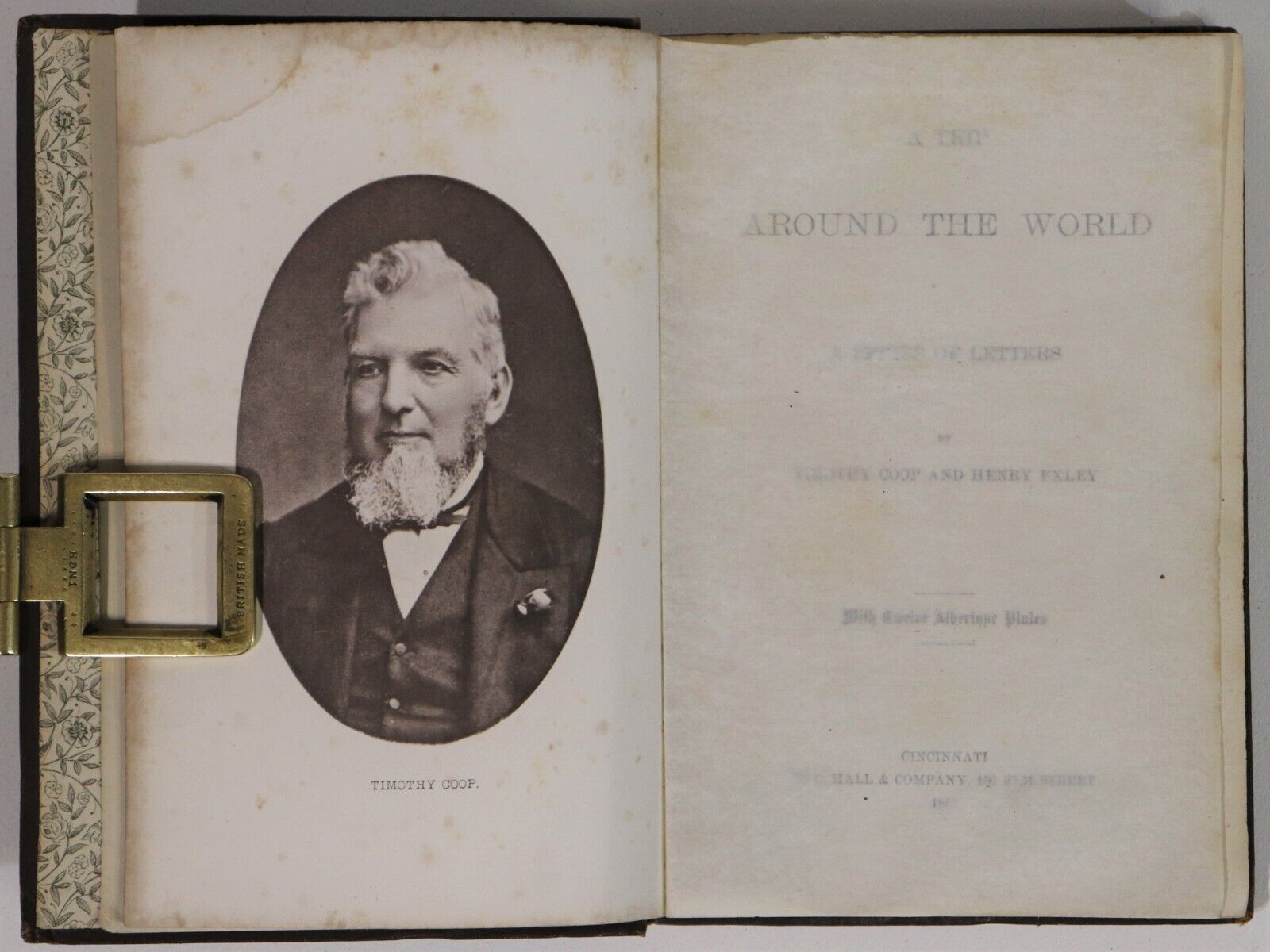 1882 A Trip Around The World T Coop & H ExleyAntique Travel & Exploration Book