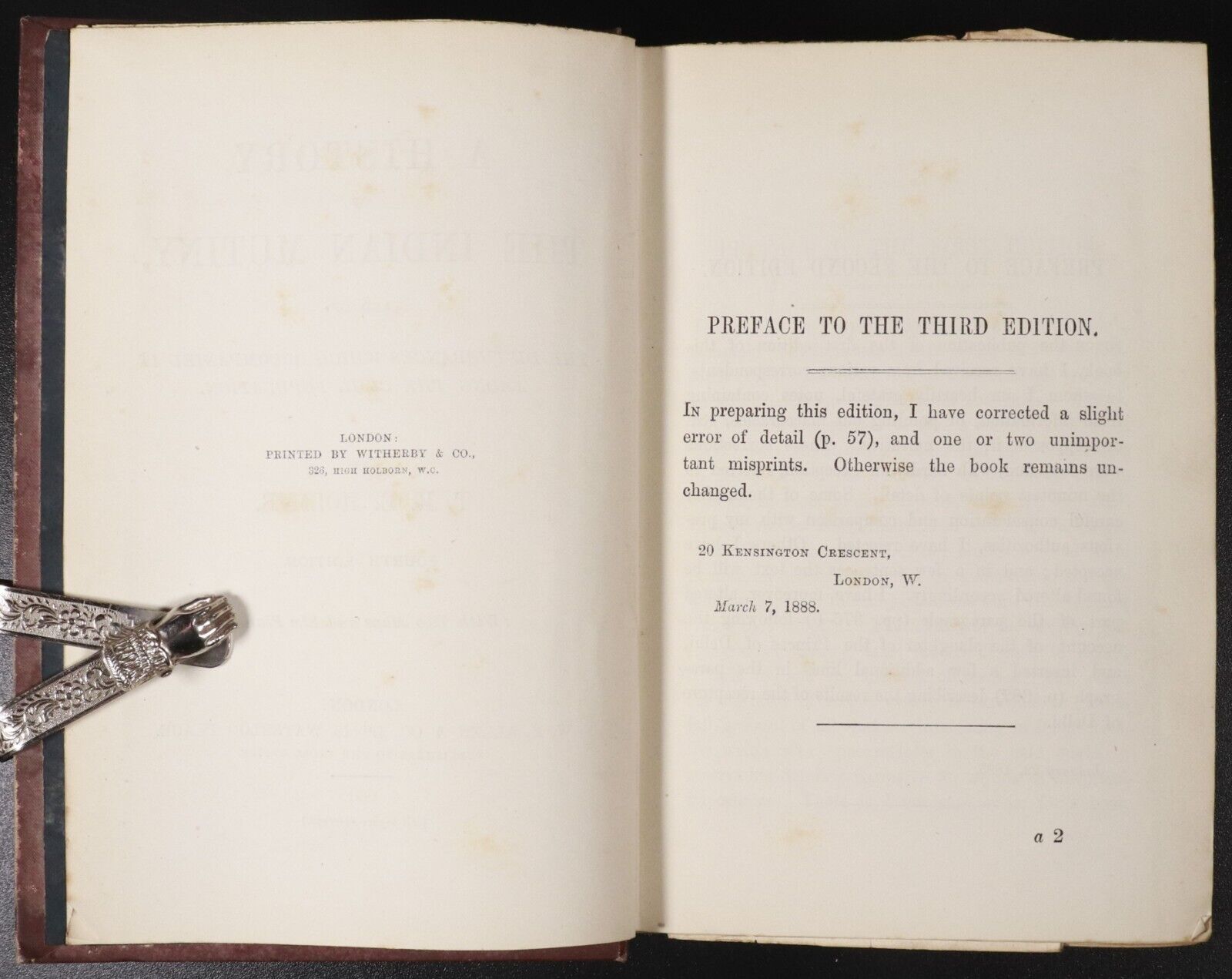 1891 History Of The Indian Mutiny by TRE Holmes Antique Military Book Maps 4th