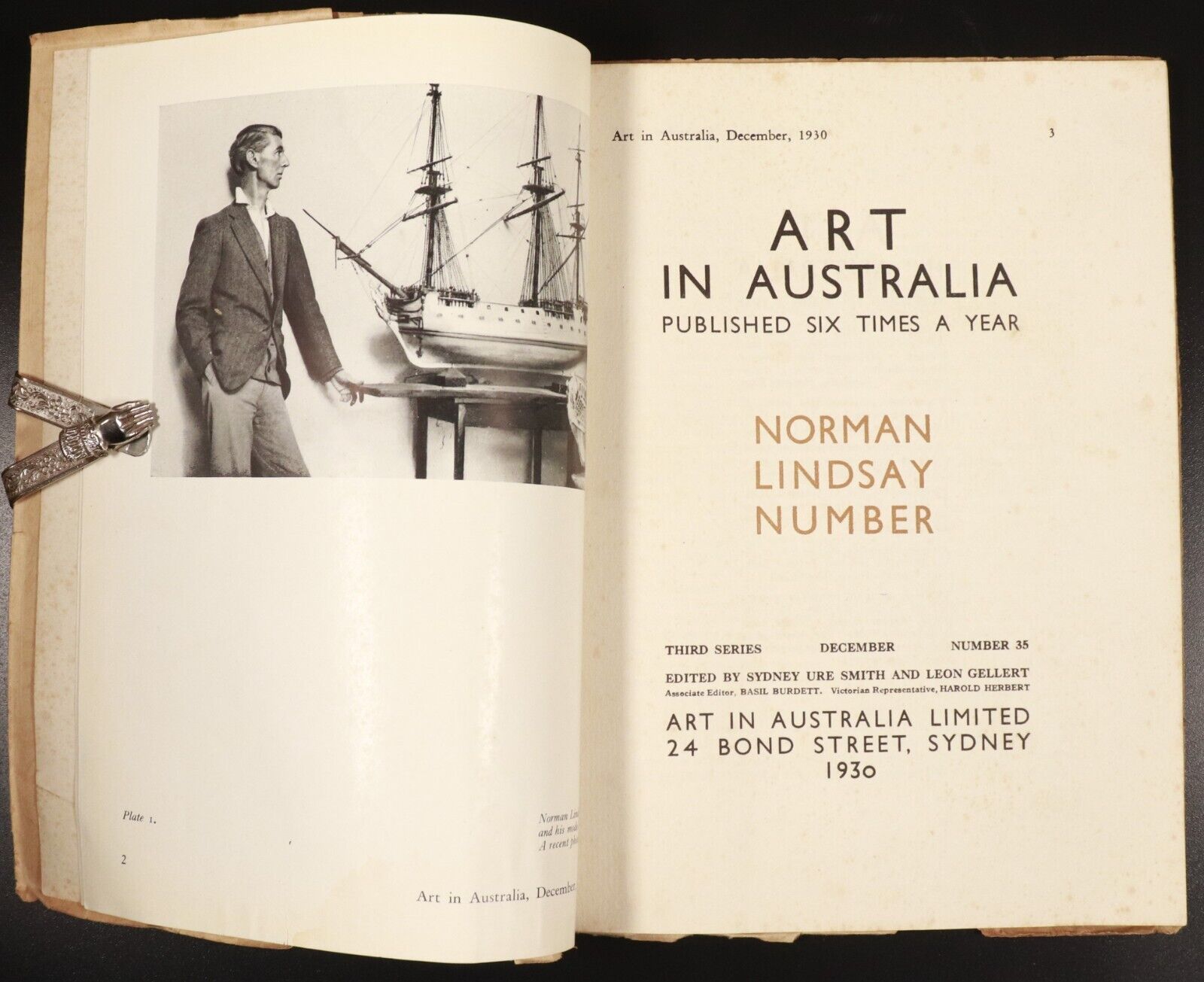 1930 Art In Australia Norman Lindsay December 1930 Antique Australian Art Book