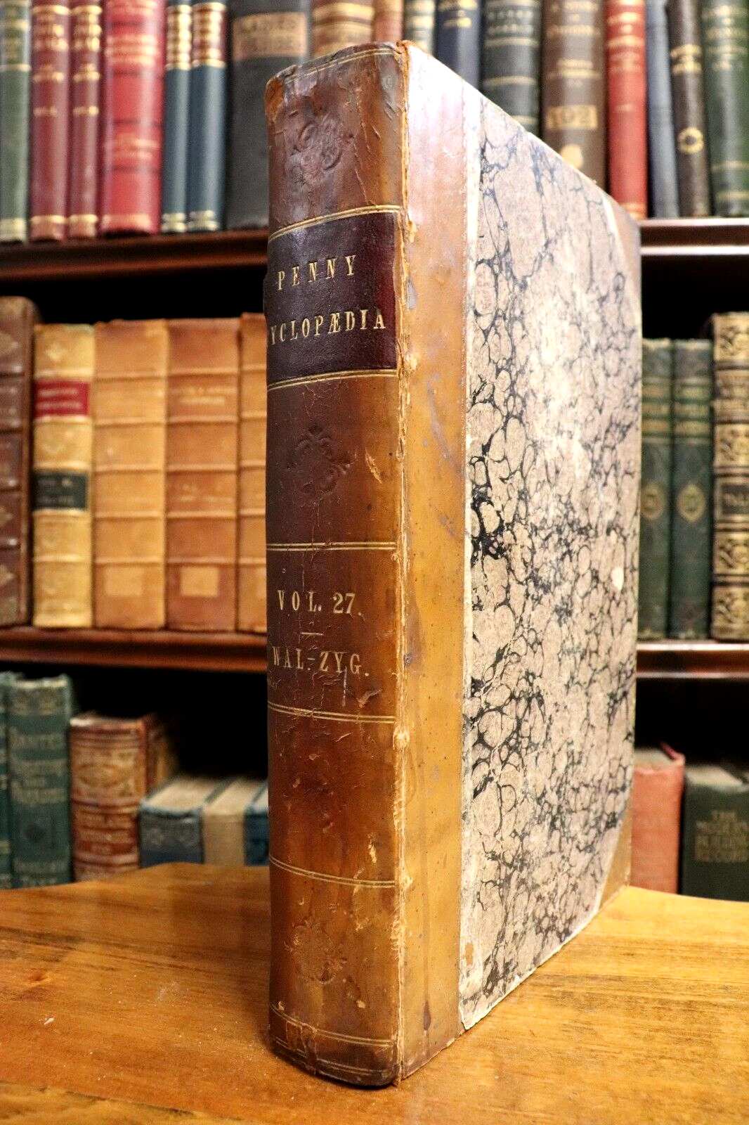 1843 The Penny Cyclopaedia Vol. 27 Antique British Reference History Book