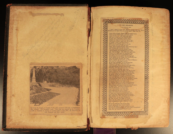 1853 The Prince James Holy Bible Antiquarian Bible With Ephemera Postcards etc