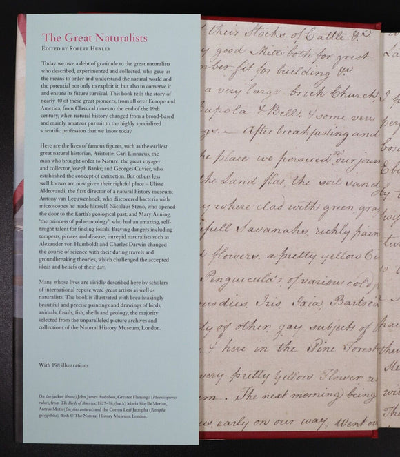 2007 The Great Naturalists by Robert Huxley Natural History Book 1st Edition