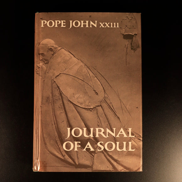Pope John XXIII Journal Of A Soul 1965 Antique Religious Book D. White Translate