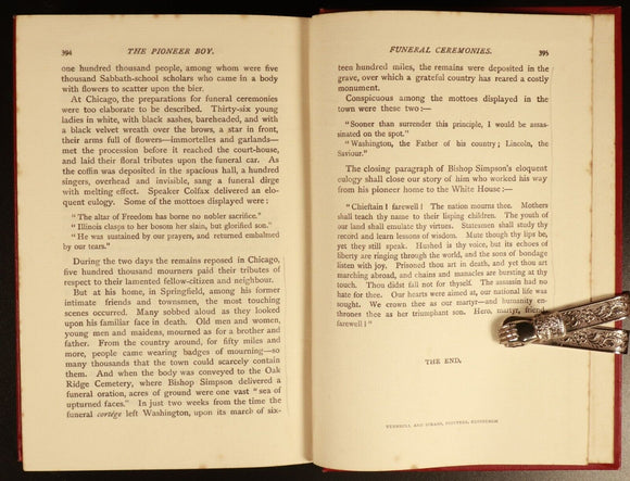 1906 Abraham Lincoln by WM Thayer Antique American Political History Book
