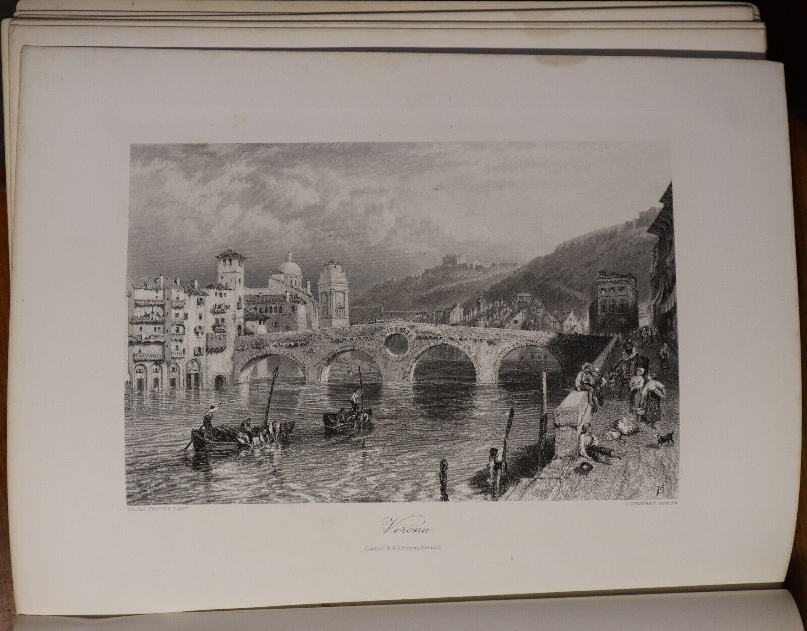 c1875 Picturesque Europe Division 15 Antiquarian Engravings Plates Book
