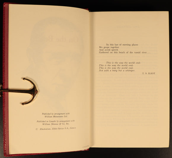 Town Like Alice & On The Beach by Nevil Shute c1968 Vintage Fiction Books 2vol