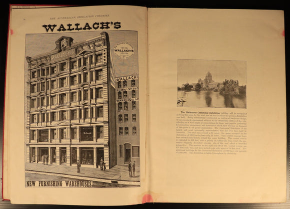 1887 The Australian Irrigation Colonies Antiquarian Australian History Book