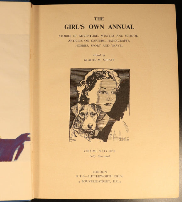 The Girls Own Annual c1940 Antique British Illustrated Girls Book Volume 61