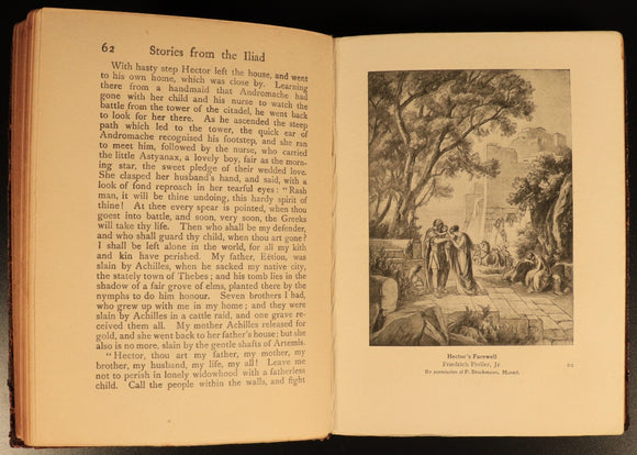 Stories From The Iliad by HL Havell 1919 Antique Ancient Greece Literature Book